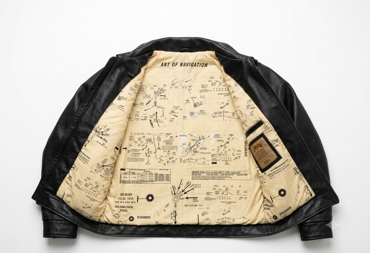 Vintage Aviator Bomber Style Jacket