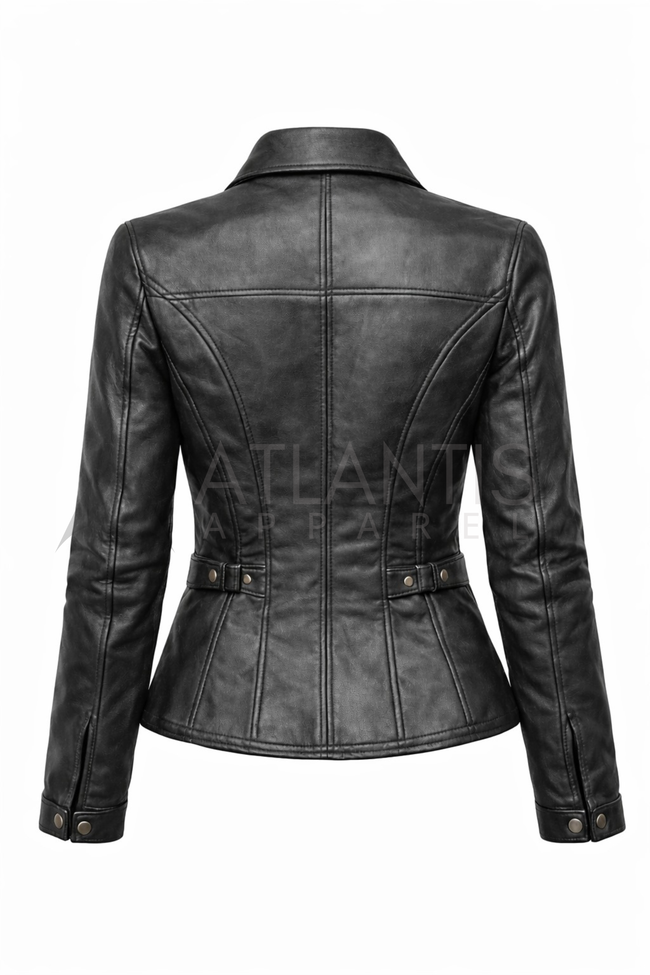 Women Leather Jacket Short Main Image