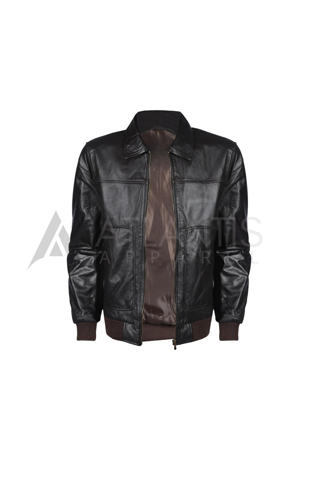Men Leather Jacket Premium Hover Image